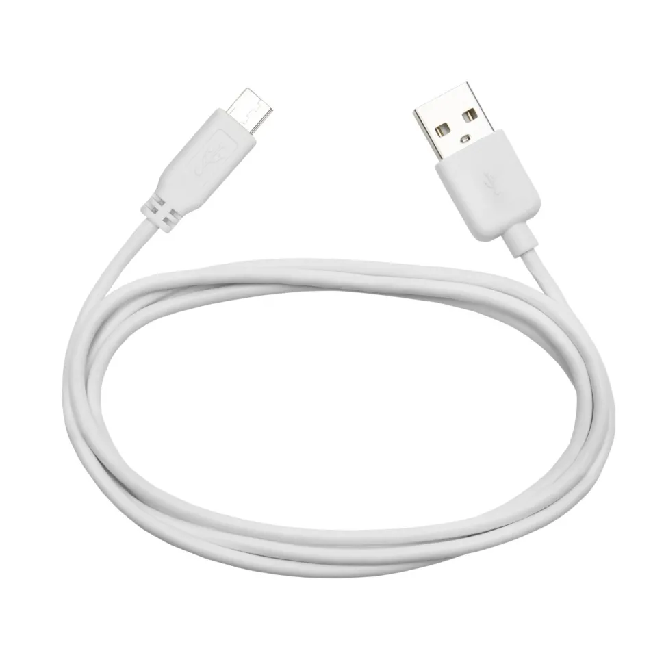 Linocell USB-laddare med Micro-USB-kabel 2,4 A Vit