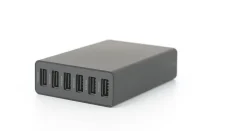 Linocell USB-laddstation 6 portar Vit