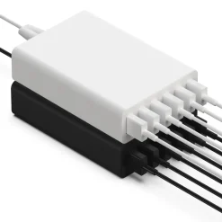 Linocell USB-laddstation 6 portar Svart