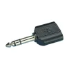 Ljudadapter 2x 3,5 mm till 6,3 mm Stereo