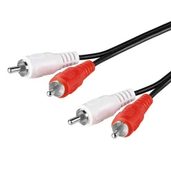 Ljudkabel med 2x RCA 0,5 m