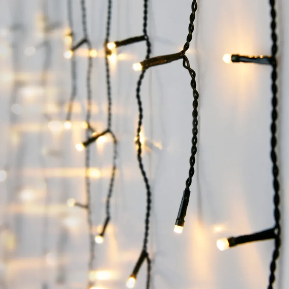 Ljusslinga Istapp 180 LED 6 m (svart)
