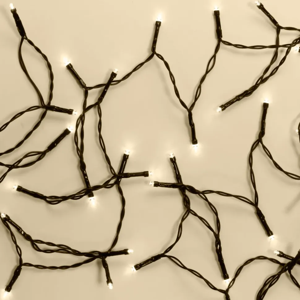 Ljusslinga 48 LED 3,5 m, batteridriven (svart)
