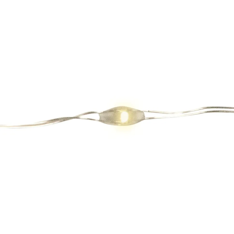 Ljusslinga Micro 40 LED 1,95 m, batteridriven (silver)