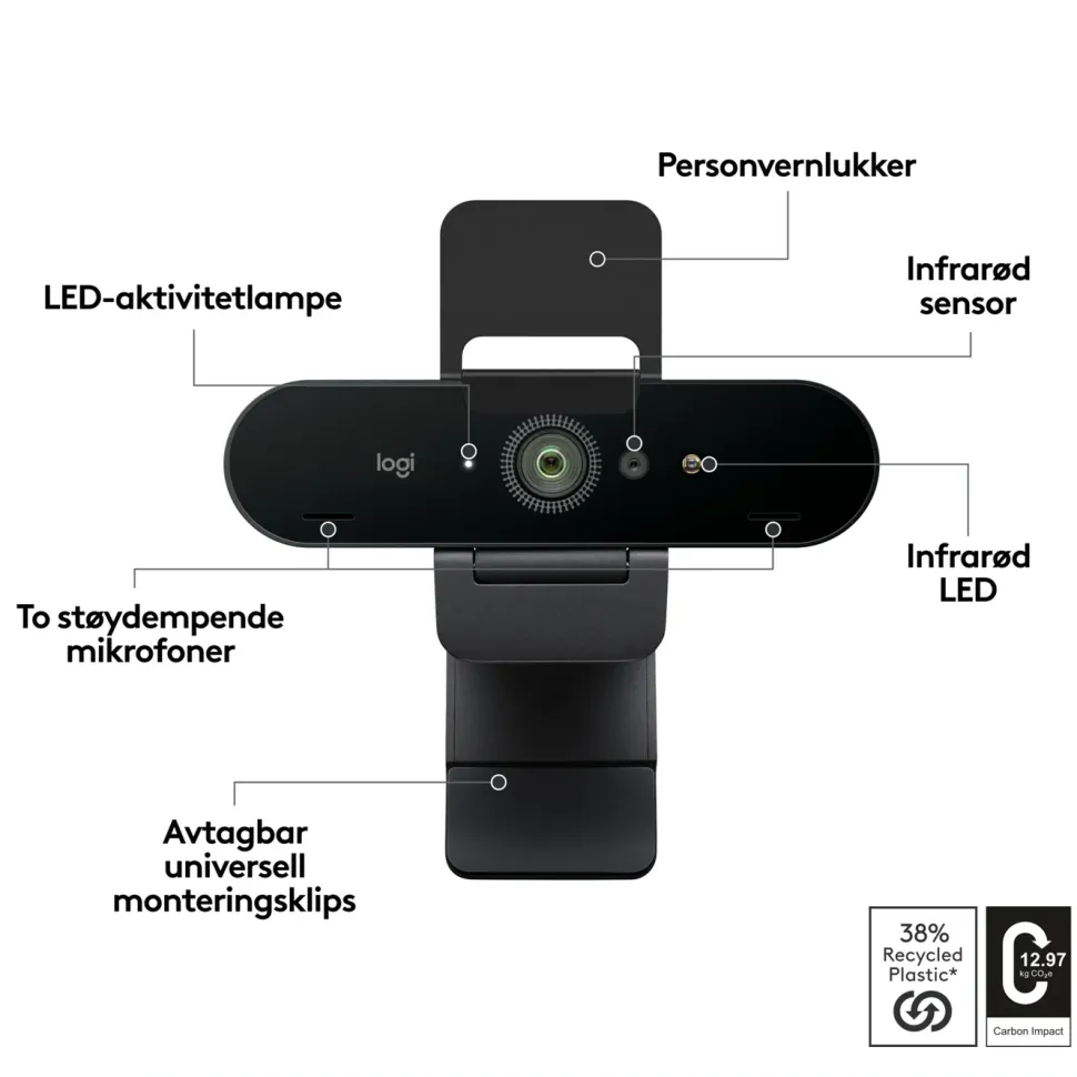 Logitech Brio 4K webbkamera