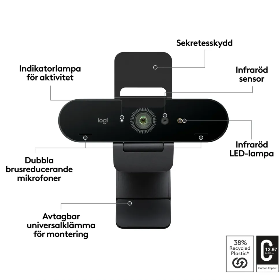 Logitech Brio 4K webbkamera