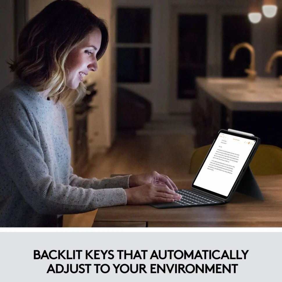 Logitech Combo Touch Tangentbord för iPad Air (4:e-5:e gen)