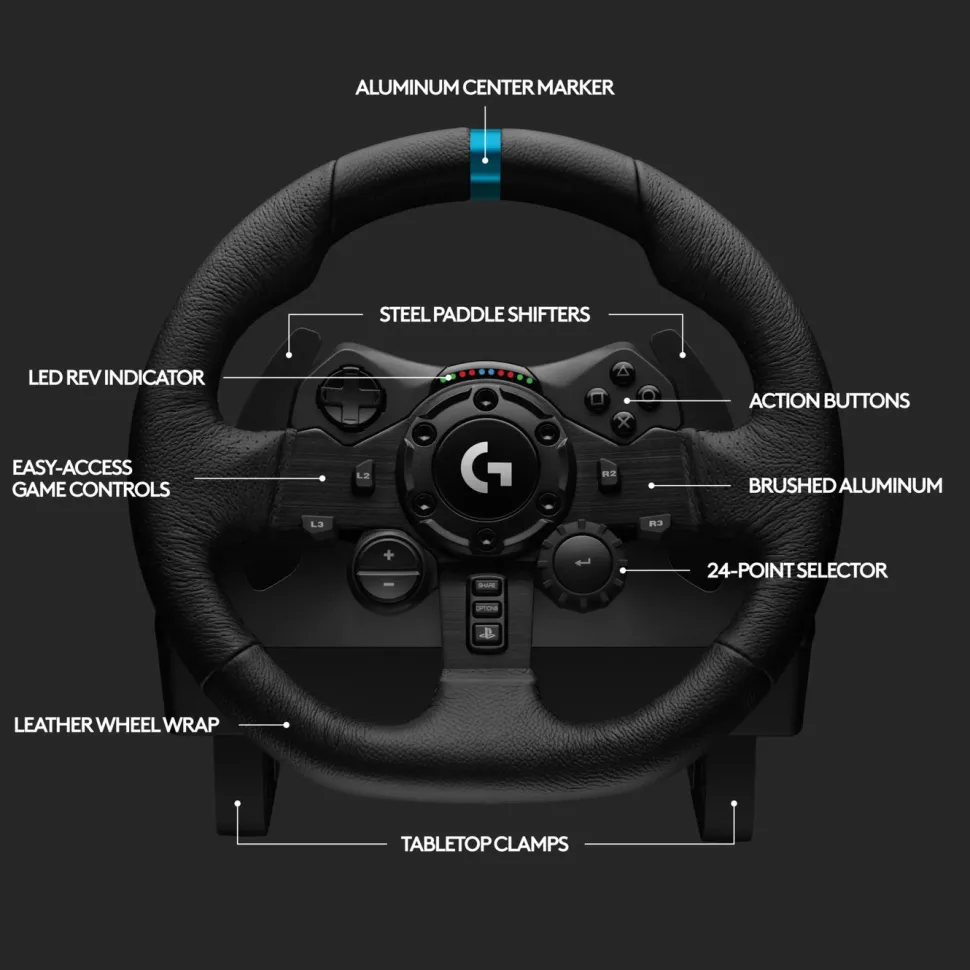 Logitech G 923 Driving Force Ratt till Playstation och PC