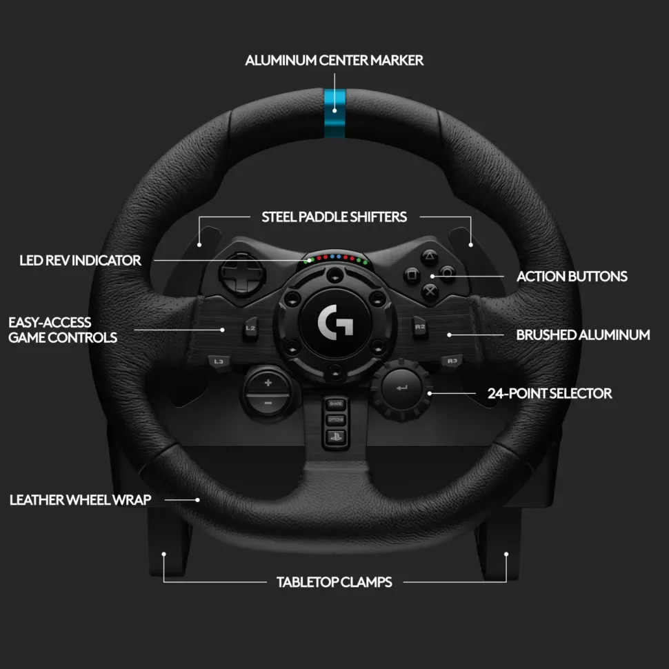 Logitech G 923 Driving Force Ratt till Playstation och PC
