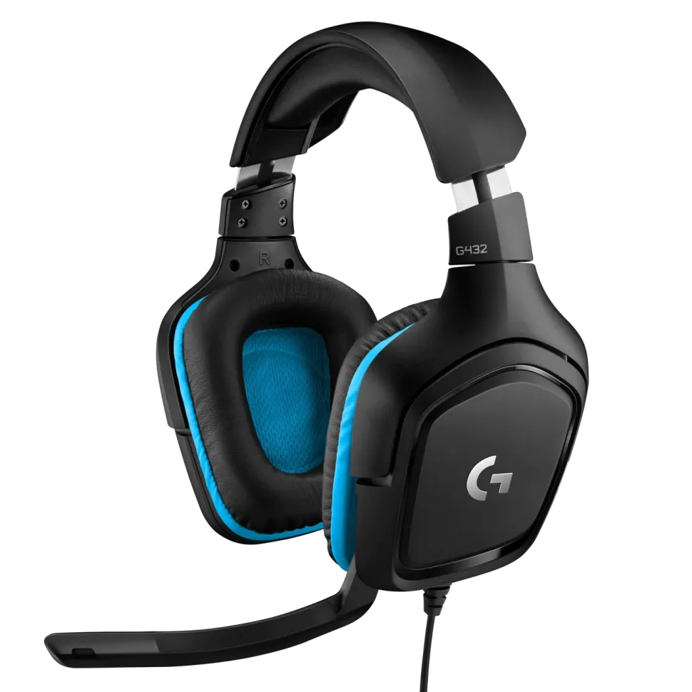 Logitech G 432 Gamingheadset med surroundljud