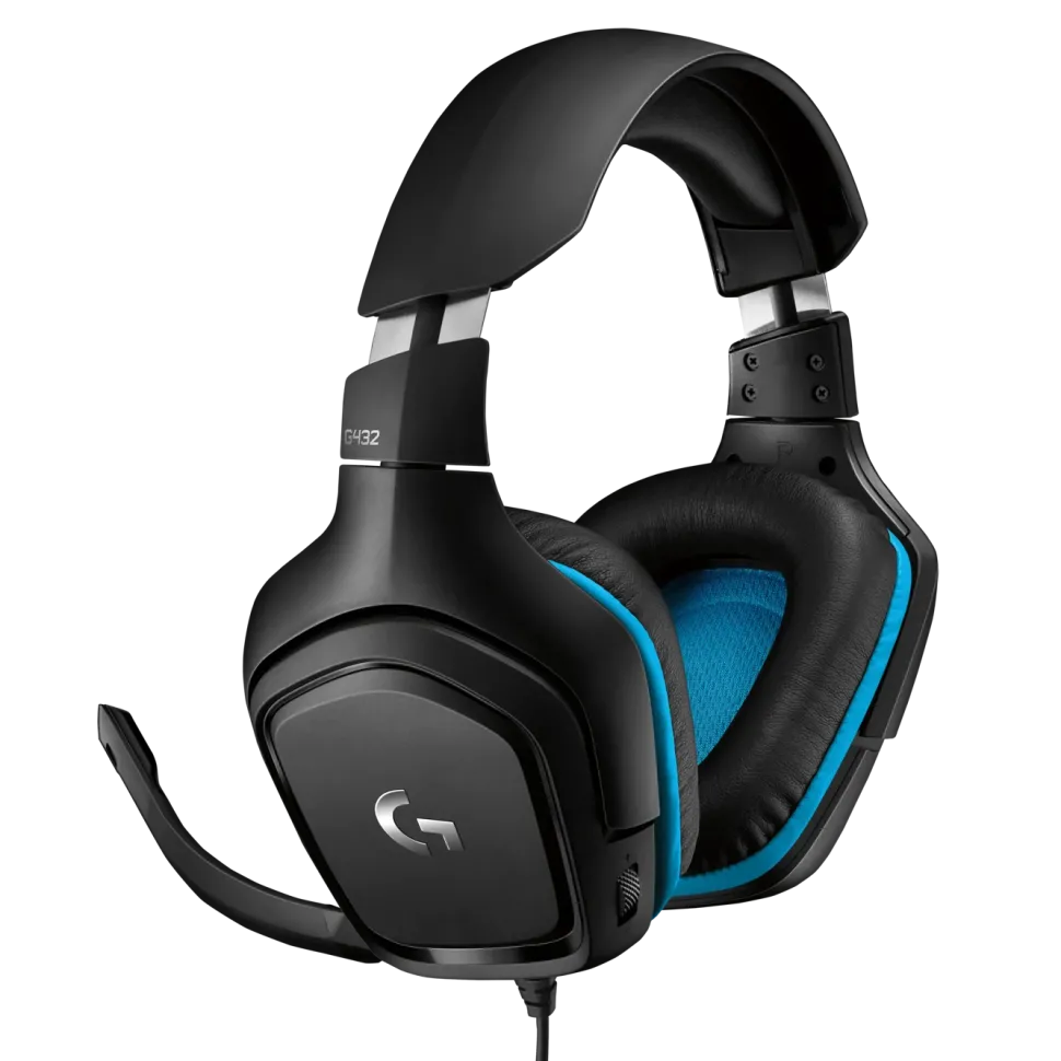 Logitech G 432 Gamingheadset med surroundljud