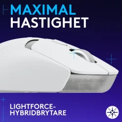 Logitech G G309 Lightspeed Trådlös datormus Vit