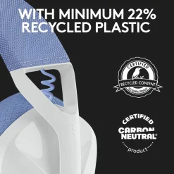 Logitech G 435 Lightspeed Trådlöst gaming-headset Off-white & Lila
