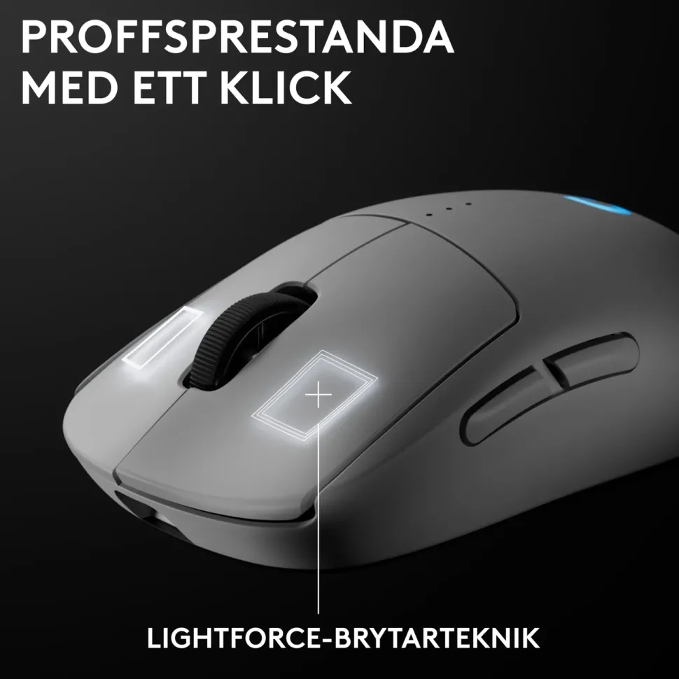 Logitech G Pro 2 Trådlös gaming-mus för proffs Vit