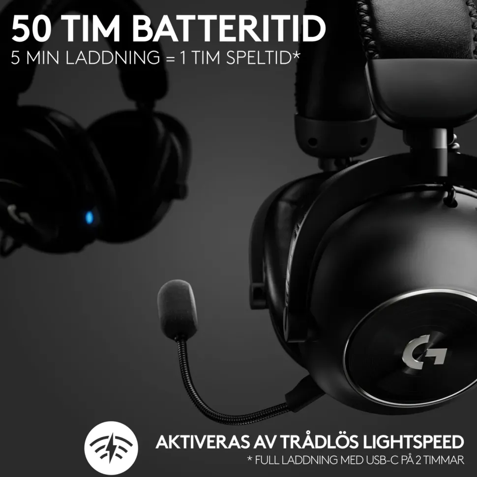 Logitech G Pro X 2 Lightspeed trådlöst headset