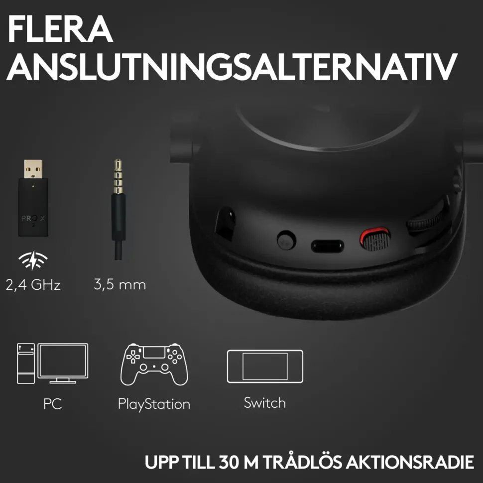 Logitech G Pro X 2 Lightspeed trådlöst headset