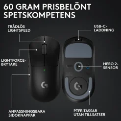 Logitech G Pro X Superlight 2 Trådlös mus