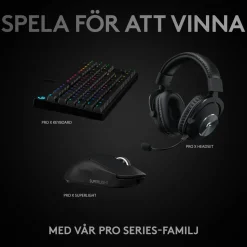 Logitech G Pro X Superlight Trådlös gaming-mus Svart