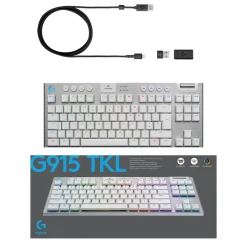 Logitech G 915 TKL Mekaniskt tangentbord GL Tactile Vit