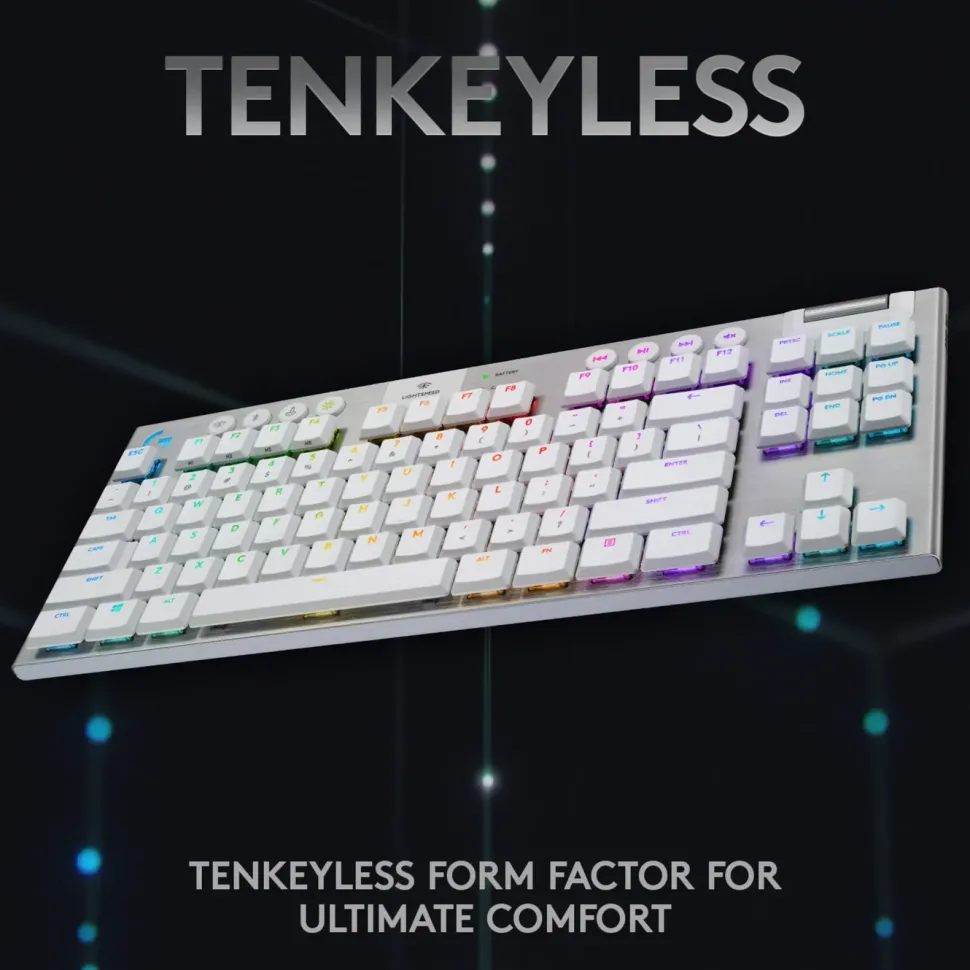 Logitech G 915 TKL Mekaniskt tangentbord GL Tactile Vit