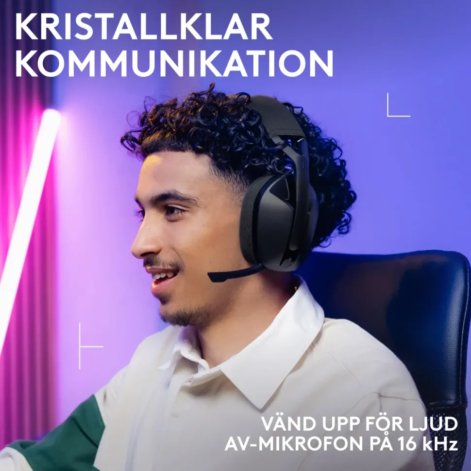 Logitech G321 Trådlöst gamingheadset Svart