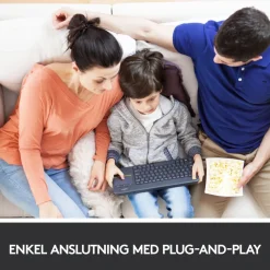 Logitech K400 Plus Trådlöst tangentbord med Touchpad