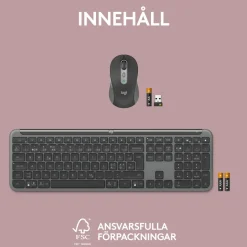 Logitech MK950 Signature Slim Trådlöst tangentbord och mus