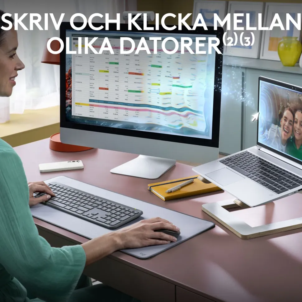 Logitech MK950 Signature Slim Trådlöst tangentbord och mus