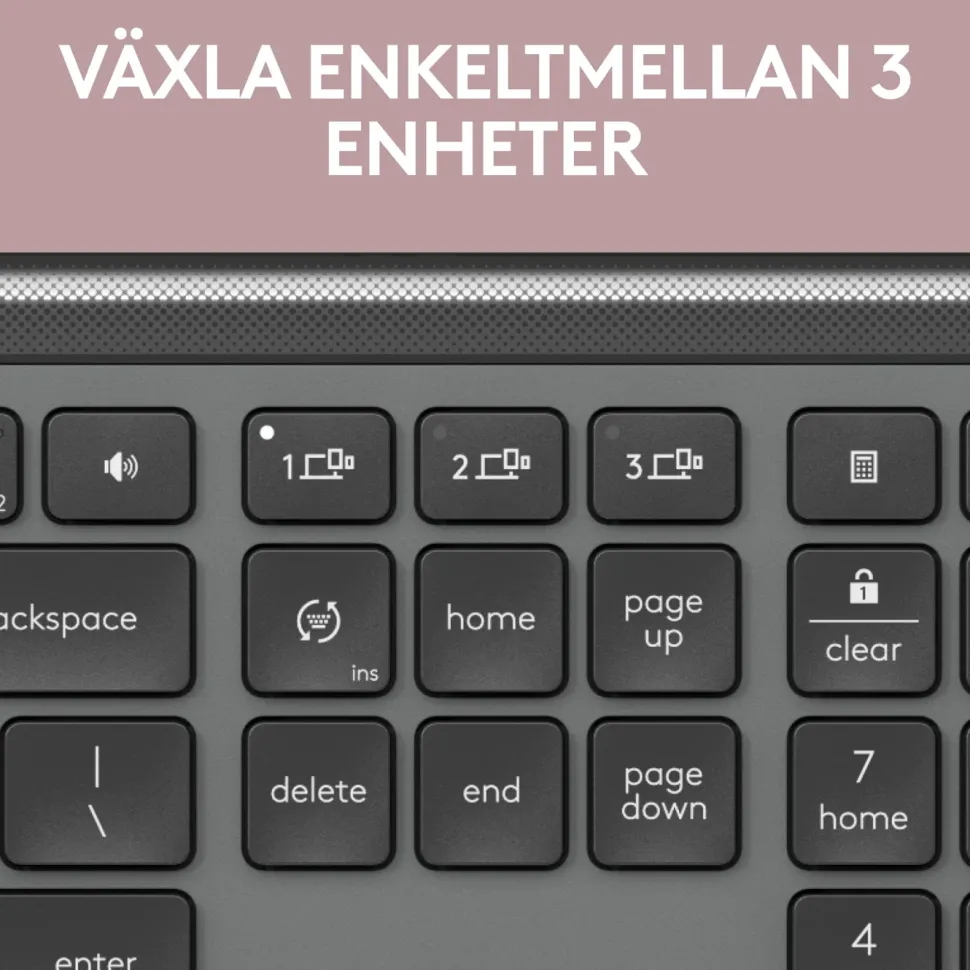 Logitech MK950 Signature Slim Trådlöst tangentbord och mus
