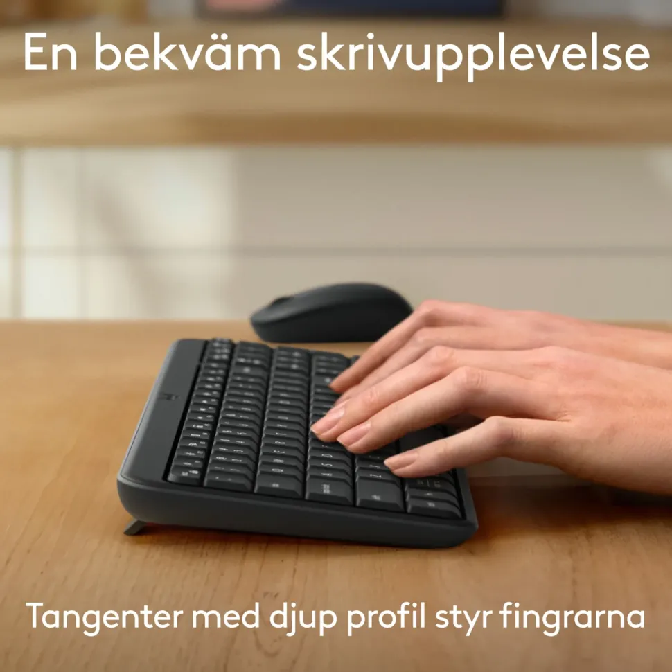 Logitech MK250 Trådlöst tangentbord med mus