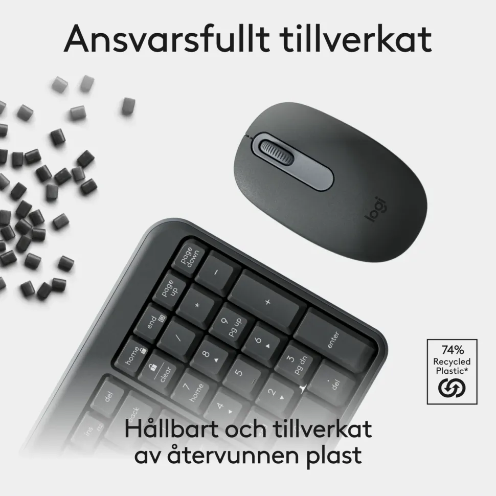 Logitech MK250 Trådlöst tangentbord med mus