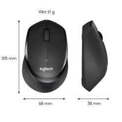 Logitech M330 Silent Tyst trådlös mus