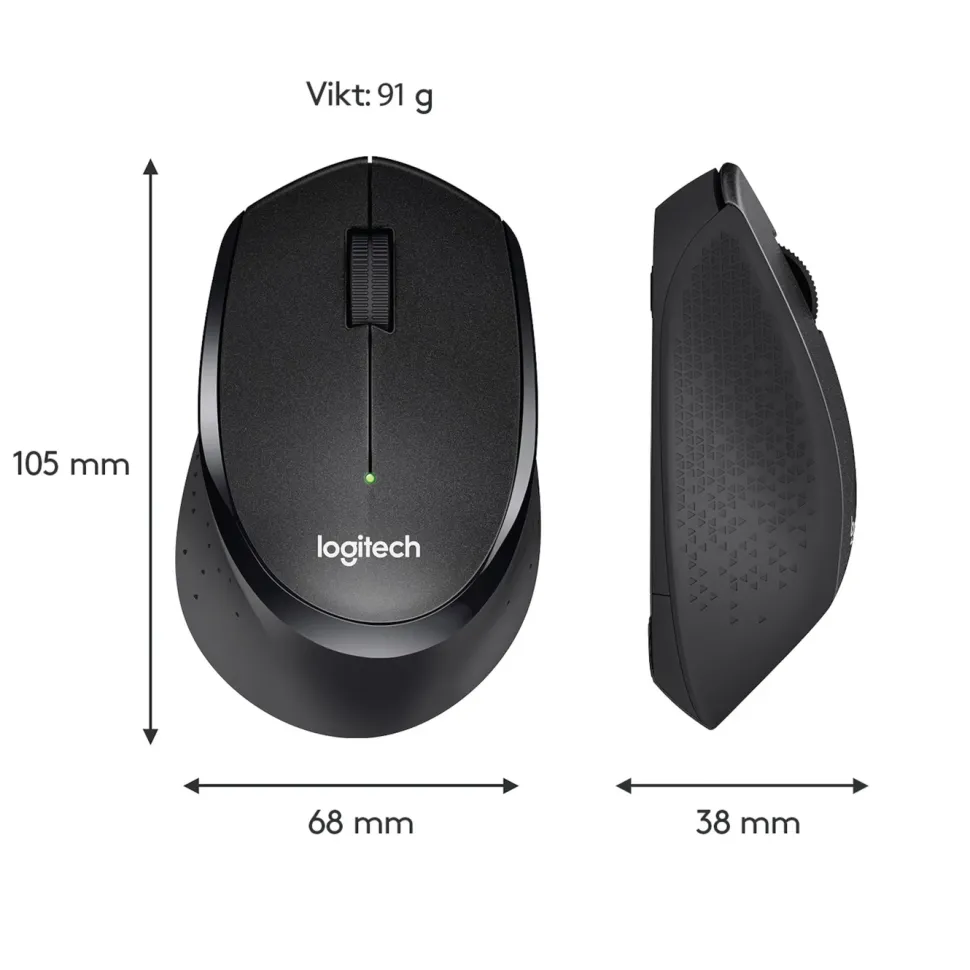 Logitech M330 Silent Tyst trådlös mus