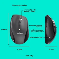 Logitech M705 Trådlös datormus
