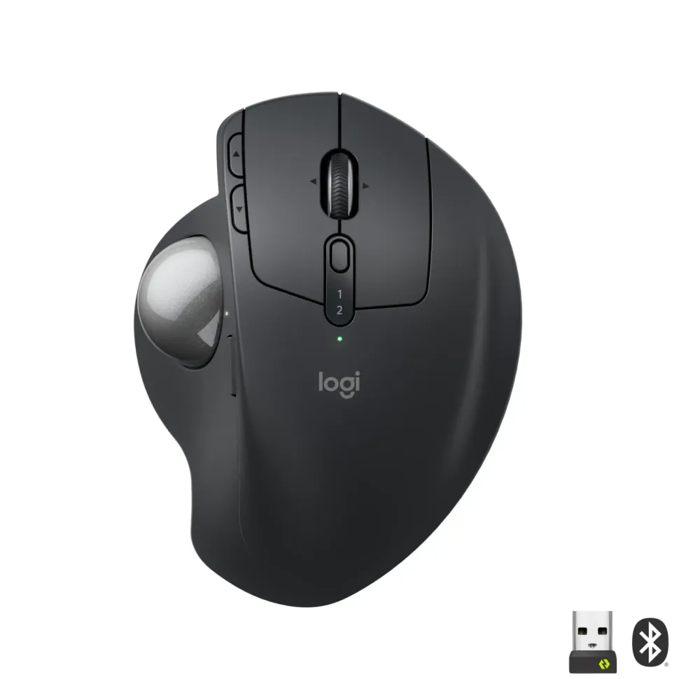 Logitech MX Ergo S Ergonomisk mus med styrkula