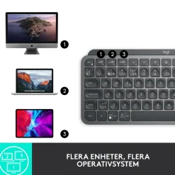 Logitech MX Keys Mini Trådlöst tangentbord Grå