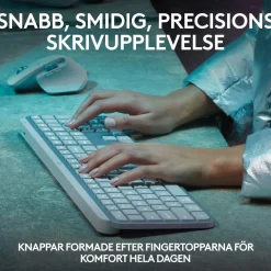 Logitech MX Keys S Trådlöst tangentbord Pale Grey