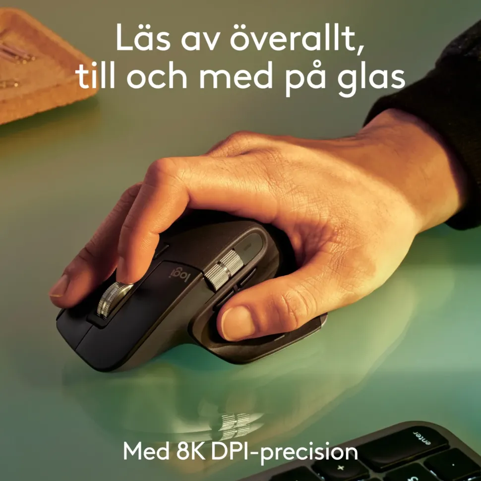 Logitech Mx Master 3s Trådlös datormus Grafit, Bluetooth-utgåva