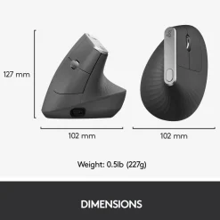 Logitech MX Vertical Trådlös datormus