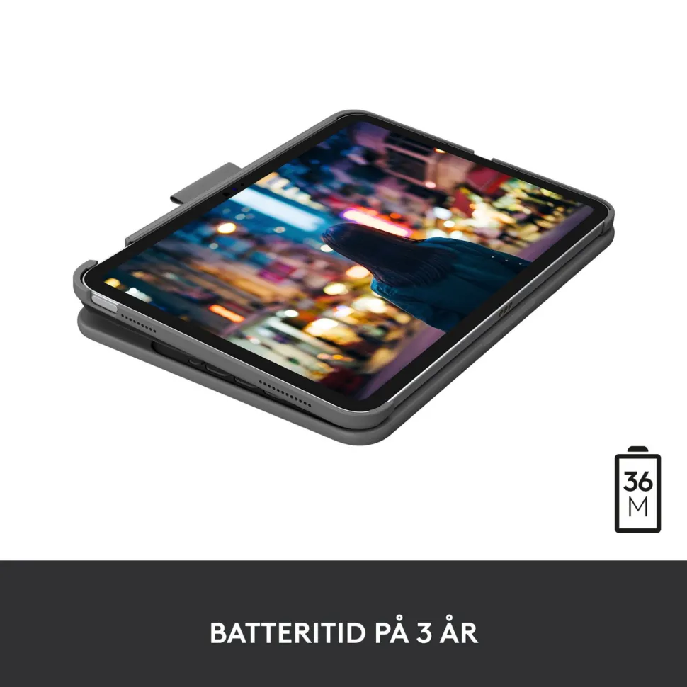 Logitech Slim Folio Tangentbordsfodral för iPad (10:e gen) och iPad (A16)