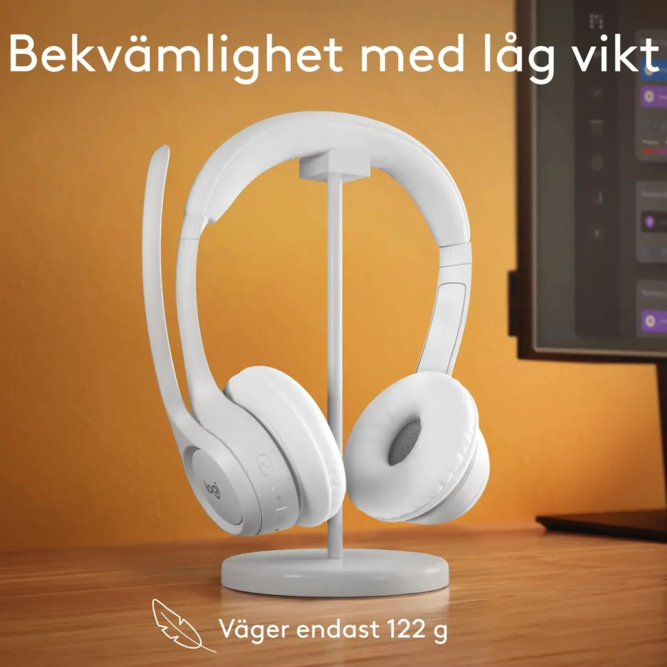 Logitech Zone 300 Trådlöst headset Off-white