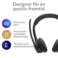 Logitech Zone 300 Trådlöst headset Graphite
