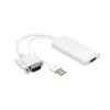 Luxorparts Adapter VGA till HDMI med ljud