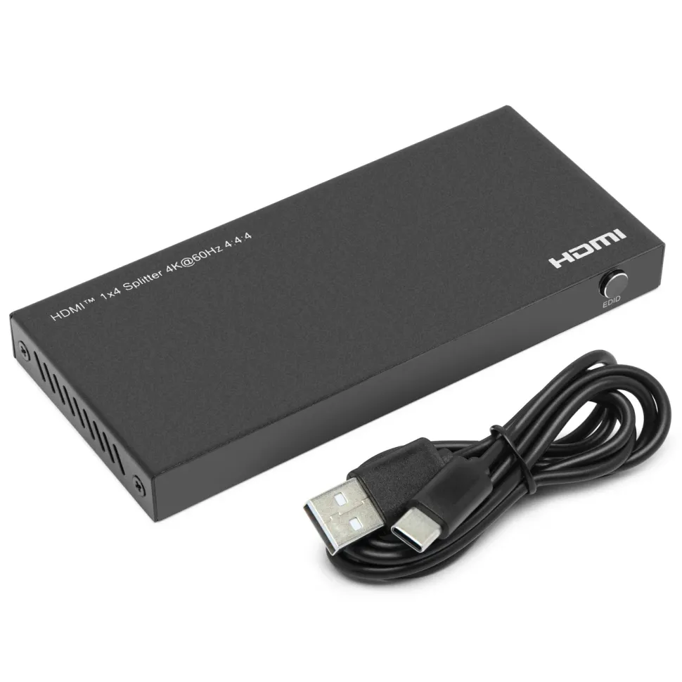 Luxorparts Aktiv HDMI-splitter 4K 1x4