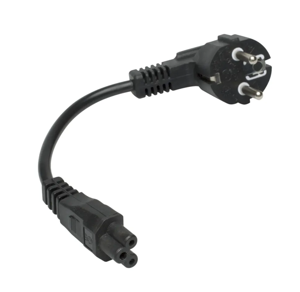 Luxorparts Apparatkabel C5 Svart 0,2 m