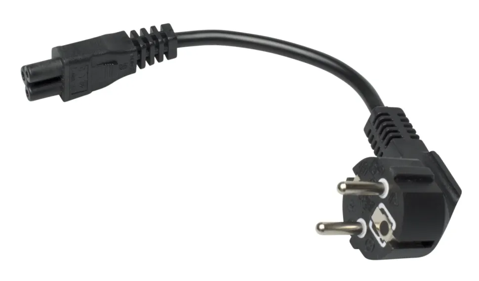 Luxorparts Apparatkabel C5 Svart 0,2 m