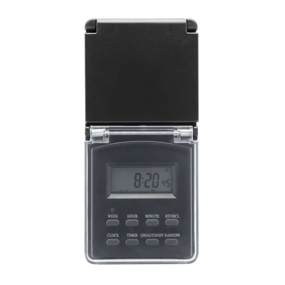 Luxorparts Digital timer 7 dygn för utomhusbruk