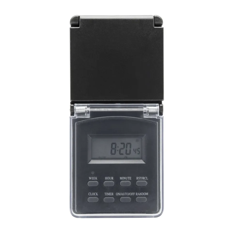 Luxorparts Digital timer 7 dygn för utomhusbruk