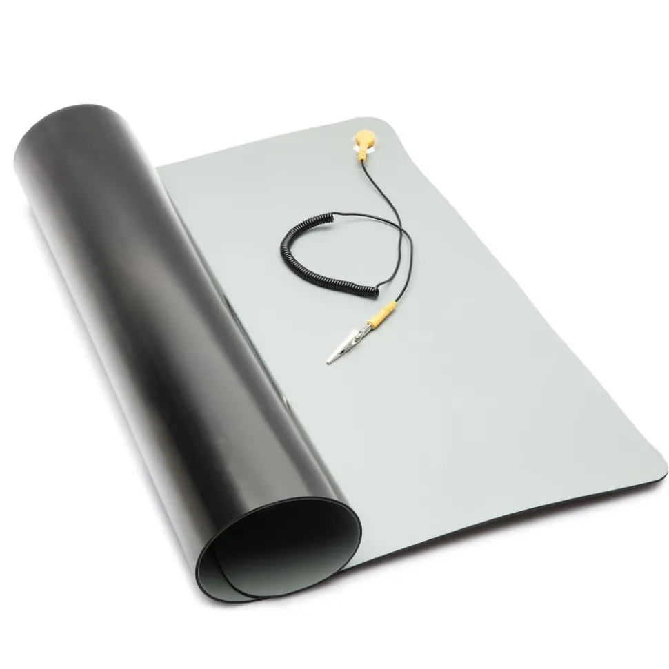 Luxorparts ESD-bänkmatta med jordningsklämma 50x60 cm