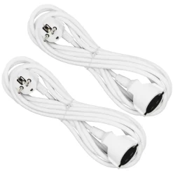 Luxorparts Förlängningskabel Jordad 5 m 2-pack